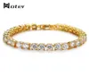 Noter Tennis Bracelets Men Boys Micro Crystal Braslet Male Hand Jewelry Charm Gold Silvercolor Chain Link Braclet Armband1199888