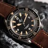Montre-bracelets Hruodland 40mm Retro Sharkmaster 300 Watch For Men Two Tone Night Glow Mouvement NH35 Automatique mécanique 20ATM Imperpose