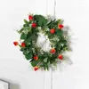 Decoratieve bloemen 1 pc 30cm Simulatie Strawberry Kleine Cirkel Creatieve woonkamer Slaapkamer Restaurant Wall Decoratie Krans