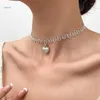 Anhänger Halsketten Herz Halskette Mode Halskette Verriegelung Schlüsselbein Ketten Fashion Party Hochzeit Schmuck Geschenk
