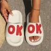 Slippers Summer Bedroom Slides Soft White Women's Indoor Outdoor Thick House Platform Fashion Non Slip Ladies Sandals