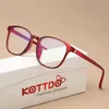 KOTTDO RETRO MENS Glazen frame mode Computer brillen Women Antibue Light Transparant Clear Pink Plastic 240425