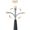 Großhandel winddicht leichter USB wiederaufladbares leichtere lange 360 -Grad -Einstellung elektrischer Lichtbogen Kerze leichter