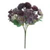Decorative Flowers Artificial Rose Faux Flower Bouquets Elegant Bouquet For Home Office Table Wedding