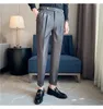 Herenpakken 2024 Men Casual broek Dagelijkse slijtage Baggy broek klassieke vaste kleur trekstring rechte broek Jogger zweetvakgrootte 29-36 A85