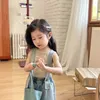 Girl Dresses 24 Boys Girls Girls Middle and Small's Children's Cancerback Top top semplificata Edion coreano combodibile strato interiore estate