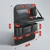 Opbergtassen Auto zittas Auto Back Organizer met opvouwbare tafellade PU lederen tablethouder Tissue Box Accessoires