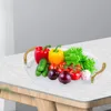 Assiettes plateau décoratif moderne élégant petit déjeuner à fruits de fruits de fruit bol à collier plat pour salon salle de bain divertissante bureau