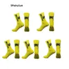 5 paires de chaussettes de football antidérapantes adaptées aux hommes femmes Sports extérieurs Grip Football Socks Absorption et prévention des dents 240425
