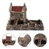 Figurines décoratines miniatures Mini Stone Fairy Cottage pour décoration de jardin