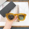 Zonnebrillen Hoge kwaliteit Dikke acetaat voor mannen Dames Ronde brillen Frames Japanse Stijl Designer Drijfreisglazen UV400