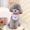 Hondenkleding Pet Bibs Speeksel Hand handdoek Ins Koreaanse serie Fashion Embroidery Bichon Small Teddy Supplies