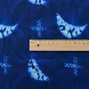 Stoff Baumwollgewebe Blau gefärbte Nachahmung Krawattenfarbe ethnischer Stil DIY Handgefertigt durch halbe Meter D240503