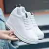 Scarpe casual 8,5 cm Piattaforma femminile Sport Sport Solido Solido Spesso Paddy Shoe Shoe Fashion Summer Lace Up Pompa