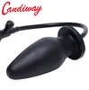 Candiway Big Ball Butt Plug GAY RESSABLE ASS PLUG JUSTERABLE INTUMESCENCE VAGINAL ANAL STOPPER BUTTPLUG PUMP enorma leksaker Kvinnor D1818340171