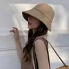 Chapéus largos de largura feminina ao ar livre chapéu de pescador dobrável grande fita ajustável fita anti-uv bap bap gardening via viagens