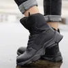 Scarpe da fitness uomini scarpe da ginnastica impermeabili stivali di sicurezza del lavoro in acciaio di sicurezza in acciaio militare che lavora antisommossa