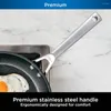 Pans C30928 Foodi Neverstick Premium 11-дюймовый Wok Hard-Anodized Unsplick прочная печь безопасна до 500 ° F Slate Grey