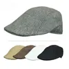 Berets Autumn Winter Femmes hommes Cap chapeaux British Western Style Woard Advanced Advanced Flat Classic Vintage Beret