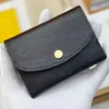 Fashion Designer Mini Wallets Women's Portable Card Holders with Embossing Gold Buckle Wallets Bags with Box Festival Gifts 27536 27375