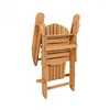 Figurki dekoracyjne dobrej jakości drewniane krzesła adirondack hurtowy basen zewnętrzny składany plażowy krzesło szezlonkowe Transat Plage