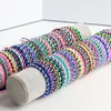 Bracelet 50pcs / lot style ethnique corde multicolo