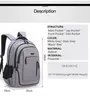 Backpack Water Resistant Large For Men High School Bags Travel Notebook Laptop 15.6 Inch Male Mochila Teen