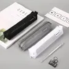 Transparente Schreibbeutelbeuteluntersuchung Spediziertes Nylon Mesh Unisex Mini Tragbarer Stiftfall Schulmaterial