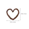 Flores decorativas 3 PCS Garland Heart Xmas Pense Árbol de Navidad Decorar la forma de amor Adornos Hanging Ornament