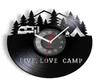 Wandklokken Live Love Camp Summer Camping Modern Design Clock Bekijk Camper Mave Cave Decor Glamping Adventure Vintage TimePieces3097423