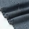 Kvinnors jeans höga midja smala kvinnor rak stretchy harem byxor vintage blå casual denim byxor kvinnlig sexig delad penna