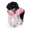 Odzież dla psa zima dwukolorowa klatka piersiowa Wyściełana kurtka płaszcza