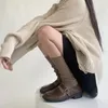 Women Socks JK Lolita Stockings Girls Solid Color Long Japanes Style School Students Cute Knee