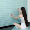 70cm1m 3D Self -Yapışkan Duvar Kağıdı Sürekli Su Geçirmez Tuğla Duvar Etiketleri Oturma Odası Yatak Odası Çocuk Ev Dekorasyonu 240429