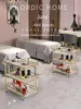 Figurines décoratives TQH TQU BEAUTY TROLY Rangement Tool Mobile Tool Small Microdermabrasion Machine Rack