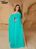 Robes décontractées Yesexy 2024 Élégant belle robe de femme verte asymétrique divisé de bal de bal de mariage d'anniversaire de fête