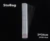 Stobag 1000pcs 334 cm clear cellophane sacs violonceau en plastique long car carte d'opnomé