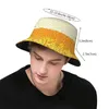 Berets Beer Water Bucket Hat Summer Delicious Drink Vintage Fisherman Hats For Couple Foldable Fishing Caps Hip Hop Graphic Sun