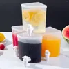 Water Bottles Refrigerator Cold Kettle Rotating High Capacity Iced Beverage Dispensers Drink Jug Bucket 4L Bottle For Party Home Bar