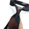 Bow Ties luksus 8 cm Męskie krawat krawat pasiastki pasiaste dla groomman man jacquard jacquard thoven ascot formalne akcesoria biznesowe
