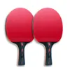 Huieson 56 Star Table Tennis Racket Sets Ping Pong Rackets Lange handgreep Korte dubbele gezicht Puistin Rubbers met tas 240419