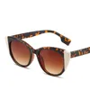 Sunglasses 2024 Vintage Cat Eye Women Fashion Retro Shades Sun Glasses Travel Double Color Blocking Eyewear