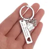 Keychains 1 st Begin Gefeliciteerd Keychain Home 2024 Housewarming cadeau voor huiseigenaar Huis