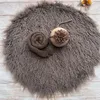 Blankets Don&Judy Born Set Pography Props Soft Knit Baby Wrap Faux Fur Long Pile Blanket Background Infant Po Shoot Accessories