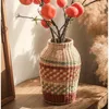 Vases Homestay Salon Séché Vase Vase Woven Fleur Fleur Bouteille Round Belly Modeling Décoration Exquise Plant Plante