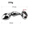 Другое здоровье блюда красоты 260 г диаметром 32 мм Njoy Prostate Fun G-Spot Toy Chrome Plated Metal анальный крючок штекер для ягодиц Worx Luv для взрослых массаж Q240430