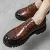 Повседневная обувь Lihuamao Oxford для мужчин Дерби брог