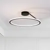 Kronleuchter moderner einfacher Kreis LED -Decke Kraut Kronleuchter runder Ring Aluminium Dimmbare Schlafzimmer Lampe Beleuchtungsraum Lernleuchten Leuchten