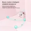 Smart Electric Cat Ball Toys Automatic Rolling Cat Toys for Indoor Interactive Playing Cats Training Self-moving Kitten Toys 240430
