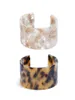 Charm Bracelets Javrick Acrylschildkrabne Weitbrauner Leopardenmuster Mode Schmuck Lady Ring8916535